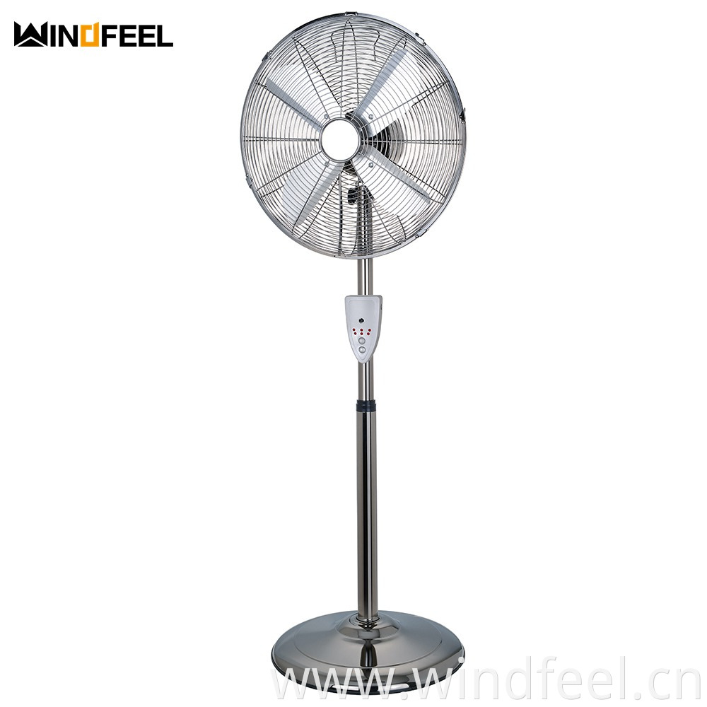 16inch Hot Sale Metal Stand Fan with Remote Control Metal Blades